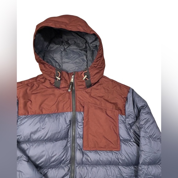 Prana Men's Tanner Down Fill Puffer Jacket XL Deadstock Steel Gray Terra Cotta - Picture 5 of 15